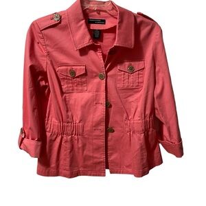 Women's Orange Blazer Jacket